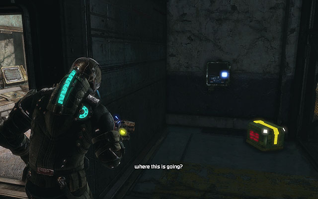 On the wall behind the control room, where you can dispose gas [paleontology sector] - Chapter 14 - p. 1 - Secrets - Dead Space 3 - Game Guide and Walkthrough