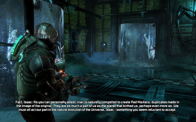 On the wall inside the room with frozen monsters [geology sector] - Chapter 14 - p. 1 - Secrets - Dead Space 3 - Game Guide and Walkthrough