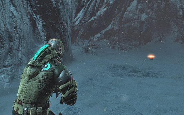 Near the bridge, go to the right inside the cave - Chapter 14 - p. 1 - Secrets - Dead Space 3 - Game Guide and Walkthrough