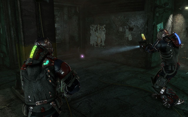 On the ground, on the right side after leaving the room with pillars - Chapter 14 - p. 2 - Secrets - Dead Space 3 - Game Guide and Walkthrough