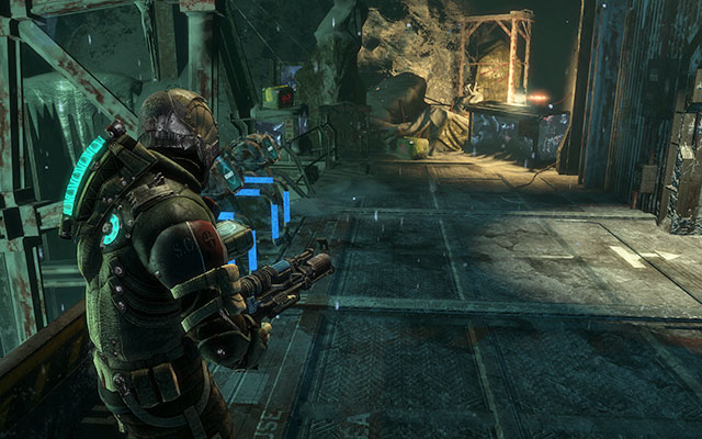 One the piece of ice, neat the line mechanisms - Chapter 16 - Secrets - Dead Space 3 - Game Guide and Walkthrough