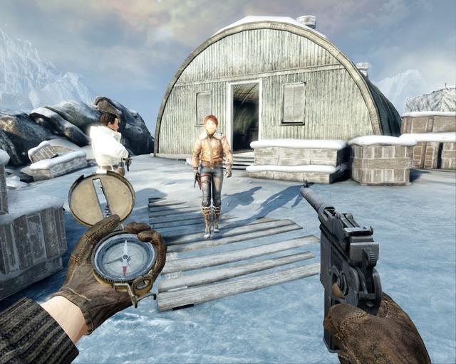 After a cutscene youll get a new companion. - Arctic Base - Walkthrough - Deadfall Adventures - Game Guide and Walkthrough