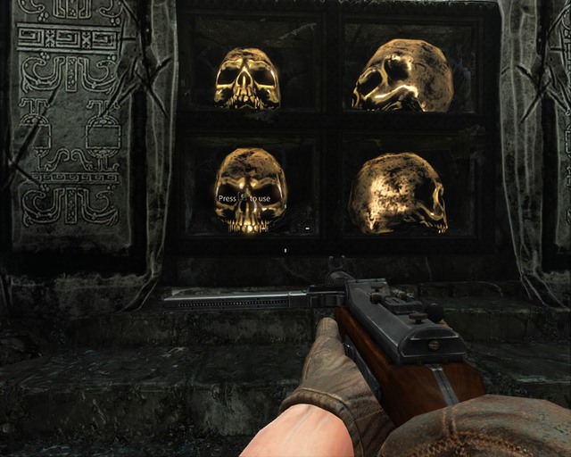 Place the skull here and turn its back towards you. - Mayan Temple - Walkthrough - Deadfall Adventures - Game Guide and Walkthrough