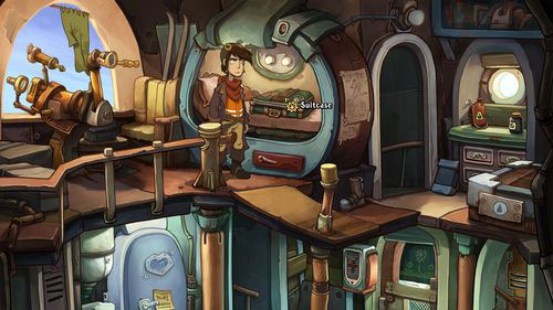 Rufus's only dream is to leave this junk place and get to Elysium - Pack the suitcase - Part 1 - Kuvaq - Deponia - Game Guide and Walkthrough