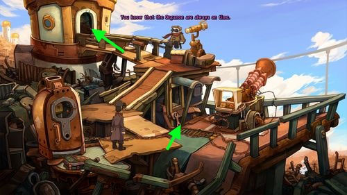 Pick up Wrench on the left on the harpoon - Prepare the pod - Part 1 - Kuvaq - Deponia - Game Guide and Walkthrough