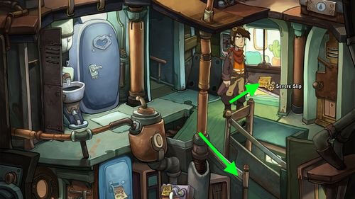 Try to open Door of Toni's Room and Get inside - Pack the suitcase - Part 1 - Kuvaq - Deponia - Game Guide and Walkthrough