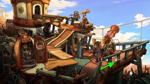 After calibrating the harpoon, Rufus will meet unexpected quest - his ex-girlfriend, Toni - Prepare the pod - Part 1 - Kuvaq - Deponia - Game Guide and Walkthrough
