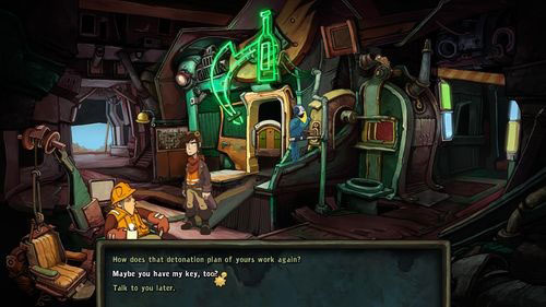 As you remember, Hannek collects car keys - Find coffee water ingredients - Part 1 - Kuvaq - Deponia - Game Guide and Walkthrough
