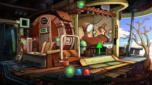 Leave the post office and go to the village center - Contact Cletus - Part 1 - Kuvaq - Deponia - Game Guide and Walkthrough
