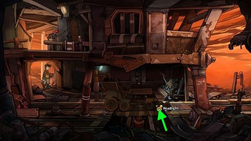 Notice that there is a lever missing in the Shunting Lever Box to the left - Fix the mine cart - Part 2 - Junk Mine - Deponia - Game Guide and Walkthrough