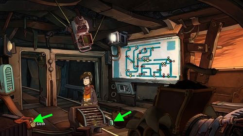 Pick up red Cloth on the left - Place Goal in the mine cart - Part 2 - Junk Mine - Deponia - Game Guide and Walkthrough