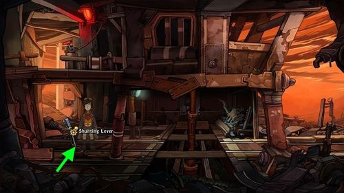 Put the Lever into the Shunting Lever Box - Place Goal in the mine cart - Part 2 - Junk Mine - Deponia - Game Guide and Walkthrough
