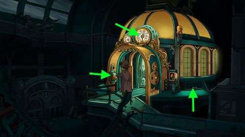 Go to the right reaching the elevator - Clear the mosaic table - Part 3 - Lower Ascension Station - Deponia - Game Guide and Walkthrough