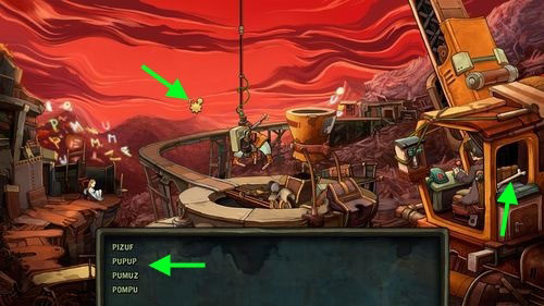Go to the crane - Place Goal in the mine cart - Part 2 - Junk Mine - Deponia - Game Guide and Walkthrough