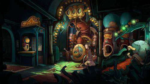 Return to the concourse, put on Cletus costume and tell Argus that you have cartridge with you - Make a deal with Cletus - Part 3 - Lower Ascension Station - Deponia - Game Guide and Walkthrough