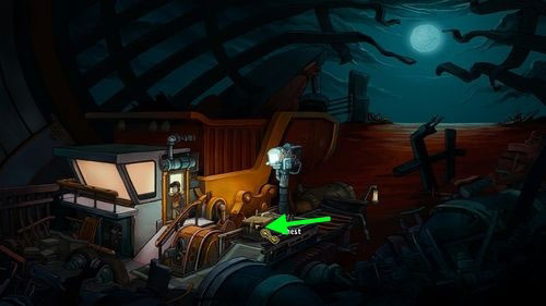 Take a look at the Chest under the lamp and open it using the Bozo's Key - Fix Goal's implant - Part 3 - Lower Ascension Station - Deponia - Game Guide and Walkthrough