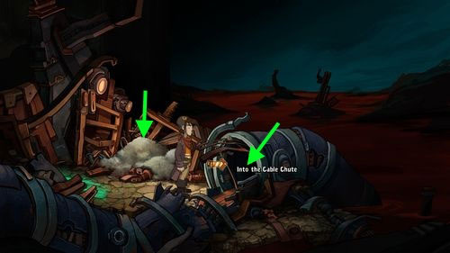 Examine the Stack of Needles and dig in it - you'll find a Straw - Find Goal - Part 3 - Lower Ascension Station - Deponia - Game Guide and Walkthrough