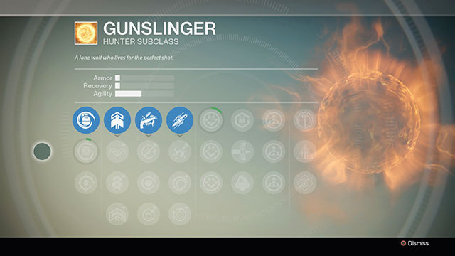 Gunslinger subclass progression tree - Hunter - Character classes - Destiny - Game Guide and Walkthrough