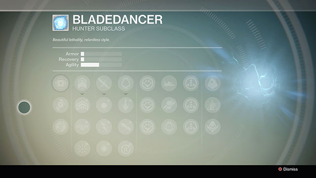 Bladedancer subclass progression tree - Hunter - Character classes - Destiny - Game Guide and Walkthrough