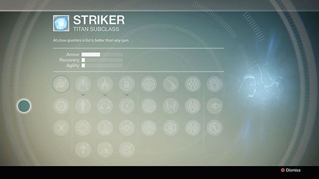 Striker subclass progression tree - Titan - Character classes - Destiny - Game Guide and Walkthrough