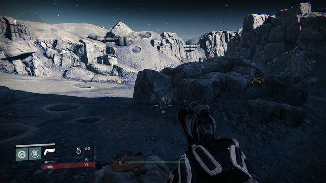 The chest is between rocks in front of Hellmouth - Moon - Gold Chests - Destiny - Game Guide and Walkthrough