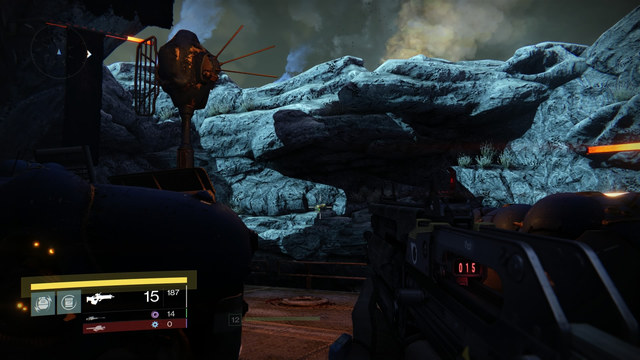 The chest is pointed out with the viewfinder on the screenshot above. You can take it once you will get to the higher level - Venus - Gold Chests - Destiny - Game Guide and Walkthrough
