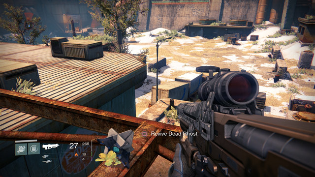 The view from the billboard construction close to the Ghost - Earth - Dead Ghosts - Destiny - Game Guide and Walkthrough