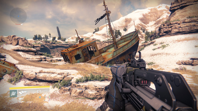 The ship with the protruded cabin - Earth - Dead Ghosts - Destiny - Game Guide and Walkthrough