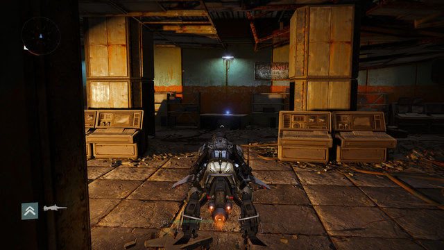 The Ghost is on the desk on the top of the stairs next to the boss - Earth - Dead Ghosts - Destiny - Game Guide and Walkthrough