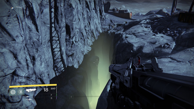 The view on the Ghost from the escarpment - Moon - Dead Ghosts - Destiny - Game Guide and Walkthrough