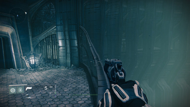 The view of the Ghost from the back side of the pillar - Moon - Dead Ghosts - Destiny - Game Guide and Walkthrough