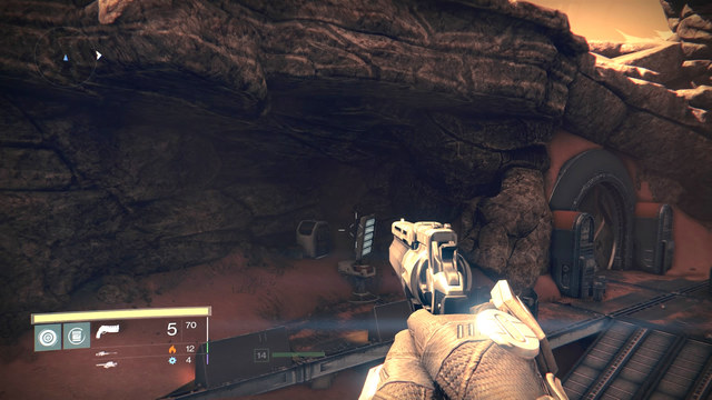 Hidden passage behind the lamp. - Mars - Dead Ghosts - Destiny - Game Guide and Walkthrough