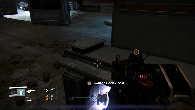 The Ghost hidden underneath the desk. - Mars - Dead Ghosts - Destiny - Game Guide and Walkthrough