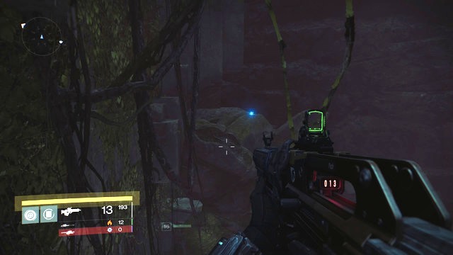 The blue Ghosts light visible from the heights. - Mars - Dead Ghosts - Destiny - Game Guide and Walkthrough