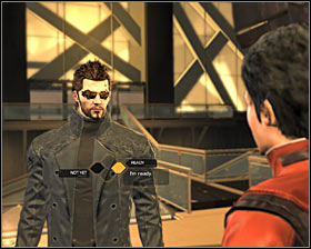 Go to the flying machine and talk to Faridah Malik #1 - (2) Getting to the helipad - Back in the Saddle - Deus Ex: Human Revolution - Game Guide and Walkthrough
