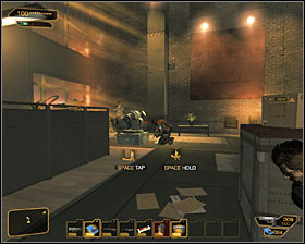 2 - (3) Aggressive option: Getting to the elevator - Securing Sarifs Manufacturing Plant - Deus Ex: Human Revolution - Game Guide and Walkthrough