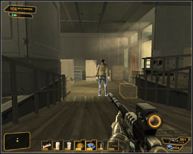 4 - (8) Peaceful option: Securing the assembly lab - Lab 2 - Securing Sarifs Manufacturing Plant - Deus Ex: Human Revolution - Game Guide and Walkthrough
