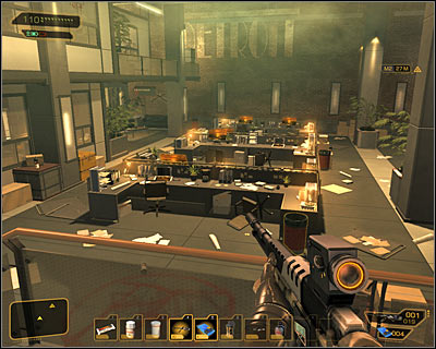 Examine the place before leaving it - (3) Getting to Sanders location - Neutralize the Terrorist Leader - Deus Ex: Human Revolution - Game Guide and Walkthrough