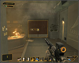 You can now head towards an exit, located in southwestern part of a large room #1 (this is a place where you have to get to if you want to go through the factory without killing or stunning your enemies) - (3) Getting to Sanders location - Neutralize the Terrorist Leader - Deus Ex: Human Revolution - Game Guide and Walkthrough