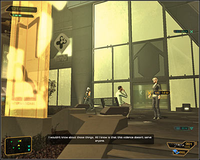 Once outside take a look at the map of this are - press M key or just find any information point - (1) Getting to the clinic - Visiting the L.I.M.B. Clinic - Deus Ex: Human Revolution - Game Guide and Walkthrough