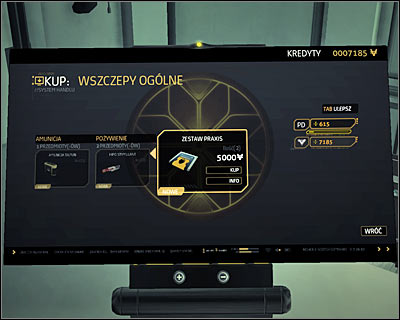 Notice that you received 5000 credits from David Sarif, so the first Praxis kit can be bought free of charge - (2) Talking to doctor Marcovic - Visiting the L.I.M.B. Clinic - Deus Ex: Human Revolution - Game Guide and Walkthrough