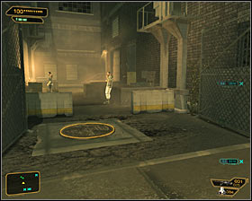 2 - (2) Getting inside the police station - Investigating the Suicide Terrorist - Deus Ex: Human Revolution - Game Guide and Walkthrough