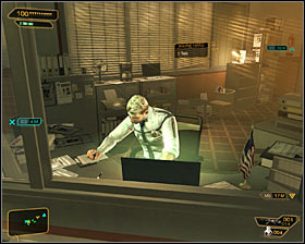 As already mentioned, a first option is to talk to the policeman in the lobby - (2) Getting inside the police station - Investigating the Suicide Terrorist - Deus Ex: Human Revolution - Game Guide and Walkthrough