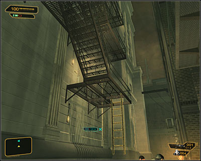 Head north - (2) Getting inside the police station - Investigating the Suicide Terrorist - Deus Ex: Human Revolution - Game Guide and Walkthrough