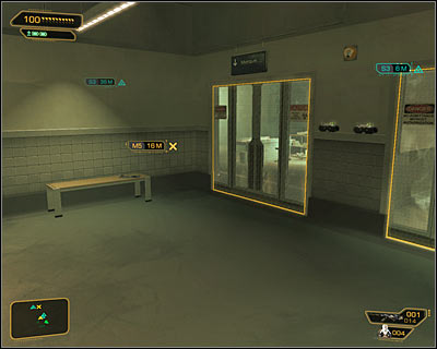 The left door (screen above) leads to the morgue - (4) Examining the hacker's corpse - Investigating the Suicide Terrorist - Deus Ex: Human Revolution - Game Guide and Walkthrough