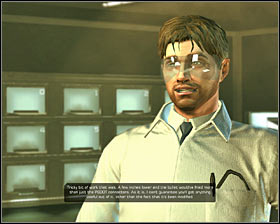 1 - (4) Examining the hacker's corpse - Investigating the Suicide Terrorist - Deus Ex: Human Revolution - Game Guide and Walkthrough