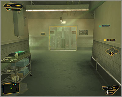 You do not have to sneak, because you got an access to explore the morgue - (3) Getting to the morgue - Investigating the Suicide Terrorist - Deus Ex: Human Revolution - Game Guide and Walkthrough