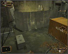 Make sure that none of the enemies comes in your direction and jump over the fence #1 - (1) Peaceful option: Reaching the antenna - Stopping the Transmission - Deus Ex: Human Revolution - Game Guide and Walkthrough