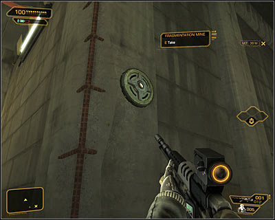 There are few mines in the adjacent corridor, which react to the motion - (2) Shutting down the antenna - Stopping the Transmission - Deus Ex: Human Revolution - Game Guide and Walkthrough