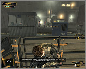A far better solution is to work from the hiding, and that is because you will earn additional experience points - (1) Getting near the main building - Following the Clues in Highland Park - Deus Ex: Human Revolution - Game Guide and Walkthrough
